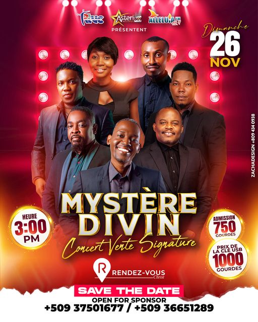 Pour fêter en beauté ses 28 ans d'existence, le groupe Mystère Divin vous invite...