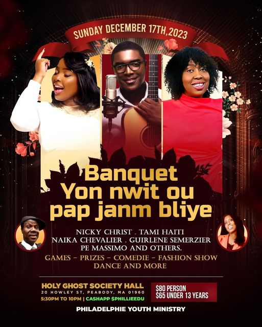 #PhiladelphiaYoungMinistry presents “BANQUET” • “Yon Nwit Ou Pap Janm Bliye” on ...