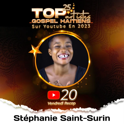 Stéphanie Saint-Surin Top artiste le plus populaire en 2023 sur YouTube