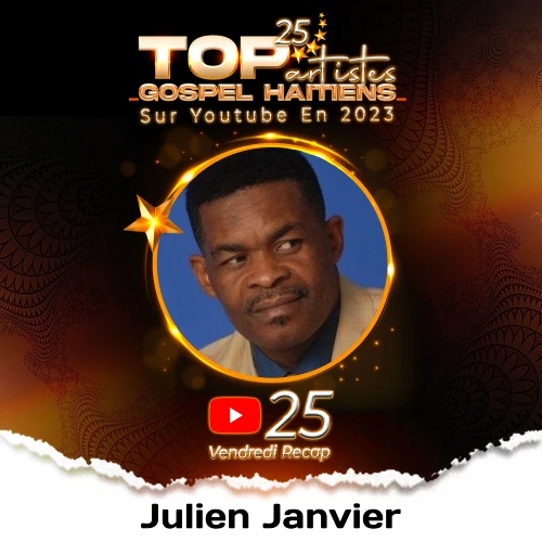 Julien Janvier Top artiste le plus populaire en 2023 sur YouTube