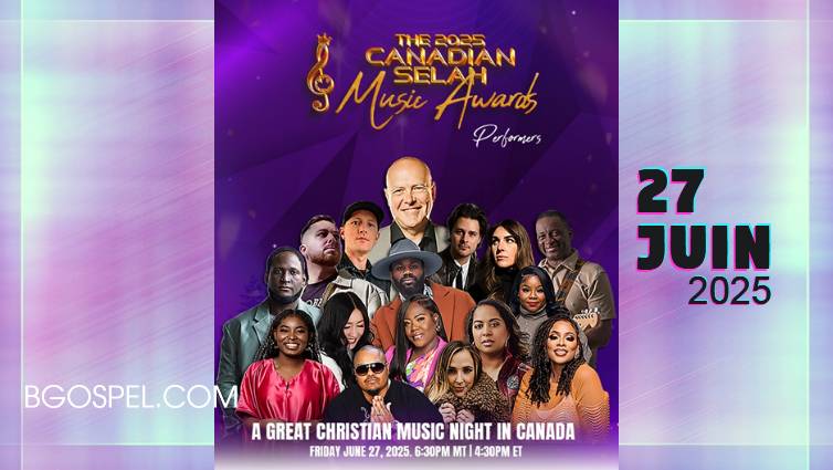 Canadian Selah Music Awards 2025 avec des artistes chrétiens sur scène